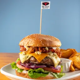 Cheese Burger + Papas