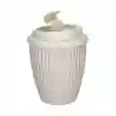 Vaso Para Café Con Tapa Blanco 300 mL Casaideas