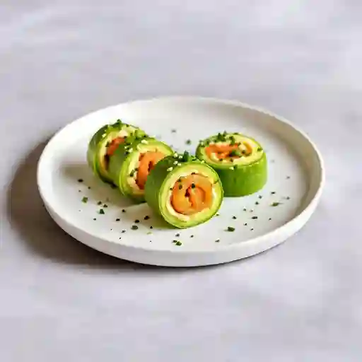 Avocado Rolls Salmon Apanado
