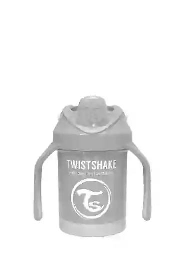 Twistshake Vaso Mini Cup 4+M Gris Pastel Capacidad 230 mL