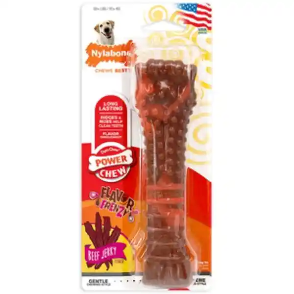 Nylabone Juguete Suave Masticable Sabor Carne Seca Perro