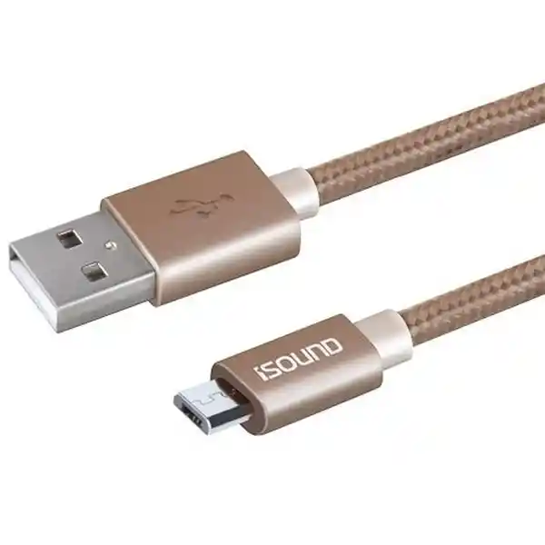 Isound Cable Micro Usb Braided Gold ISOUND-6936