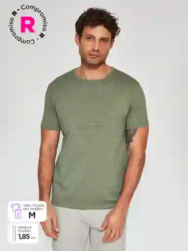 Robert Lewis Polera Manga Corta Enny Verde L SS25