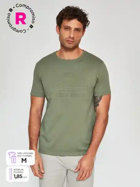Robert Lewis Polera Manga Corta Enny Verde L SS25