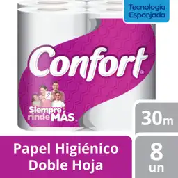 Confort Papel Higienico Doble Hoja