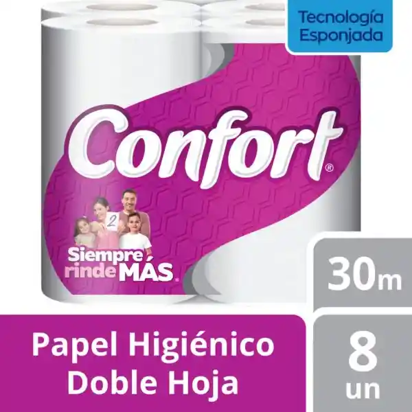 Confort Papel Higienico Doble Hoja