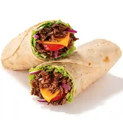 Wrap de carne mechada