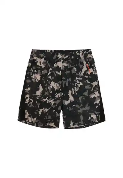 Bermuda Estampada go Niño Negro Talla 08 - 567