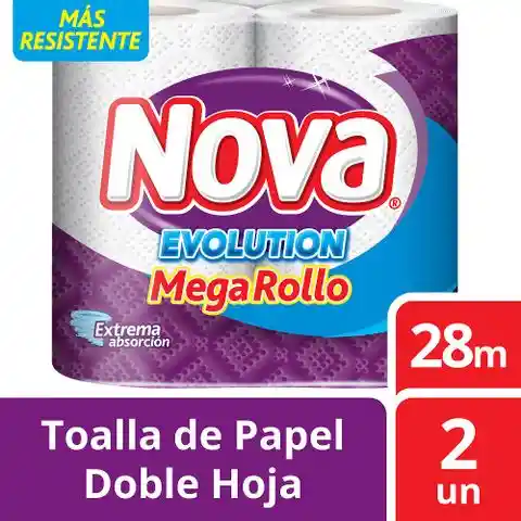 Nova Toalla de Papel Evolution Mega Rollo