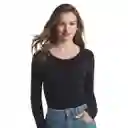 Camiseta Viscosa Negro Talla S/M Caffarena