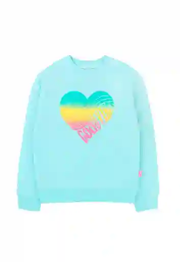 Polerón Niña Cerrado Day to Day Kids Turquesa 02 742