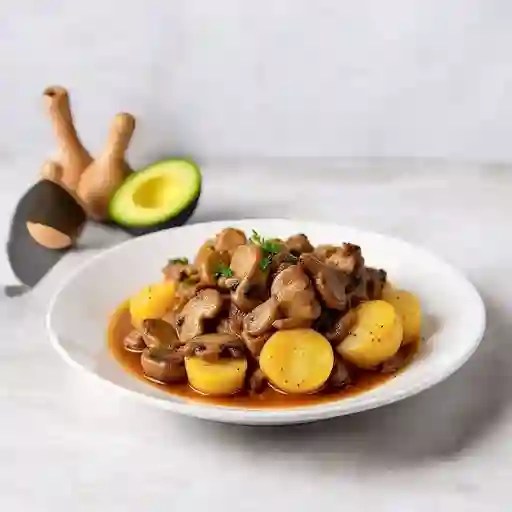 Col Chancho Champinon con Papa