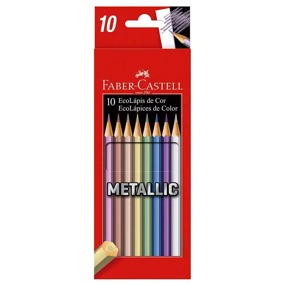 Faber Castell Lápiz de Color Metal Triangular