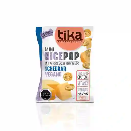 Tika Snack Pop Cheddar Vegano Mini Rice