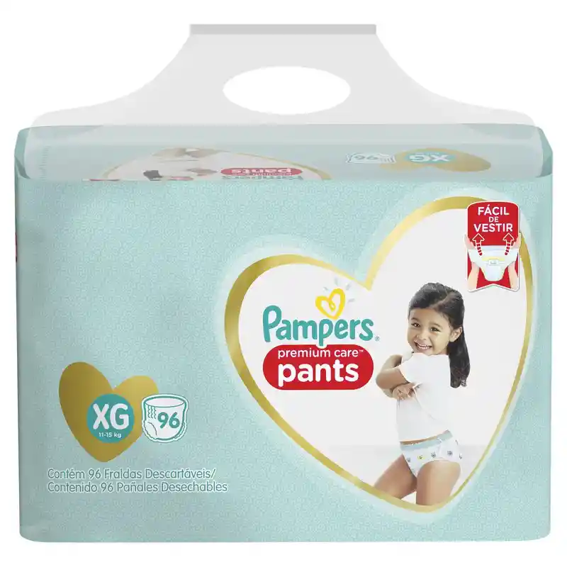 Pampers Pañales Pant Premium Care Talla Xg x 96 Unidades