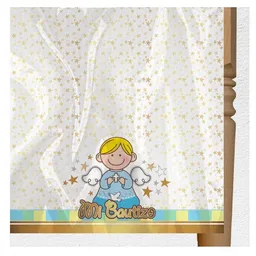 Mantel mi Bautizo Celeste