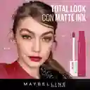 Maybelline Labial Liquido Super Stay Matte Ink Pink Ring Leader