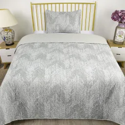 Zigzag Quilt Estampado Superior 1.5 Plazas