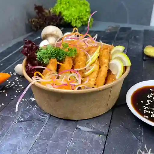 09. Sashimi de Salmón Apanados (6 Ud)