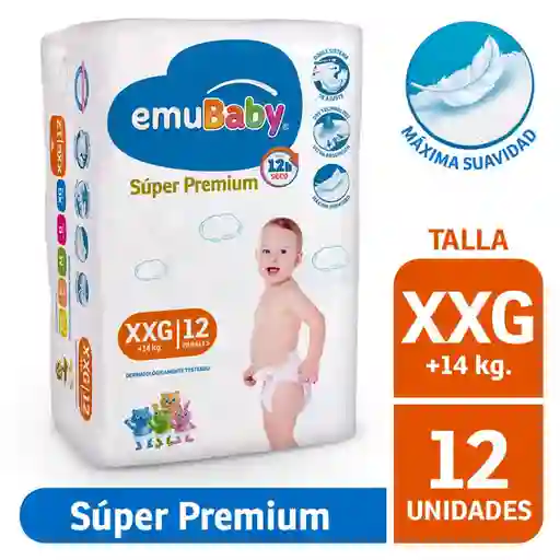 Emubaby Pañal Desechable Súper Premium XXG