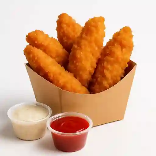 Caja De Filetes De Pollo Con Salsas