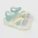 Sandalias Plataforma de Niña Menta Multicolor Talla 35 Colloky