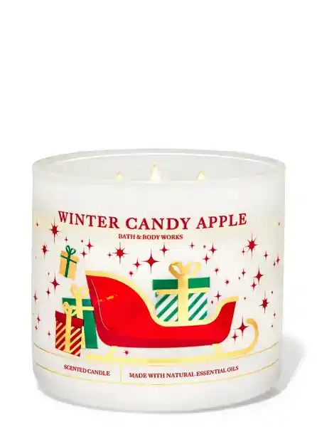 Bath & Body Vela Grande Winter Candy Apple