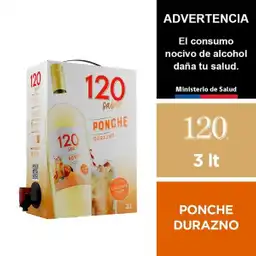120 Cóctel Vino Ponche Durazno