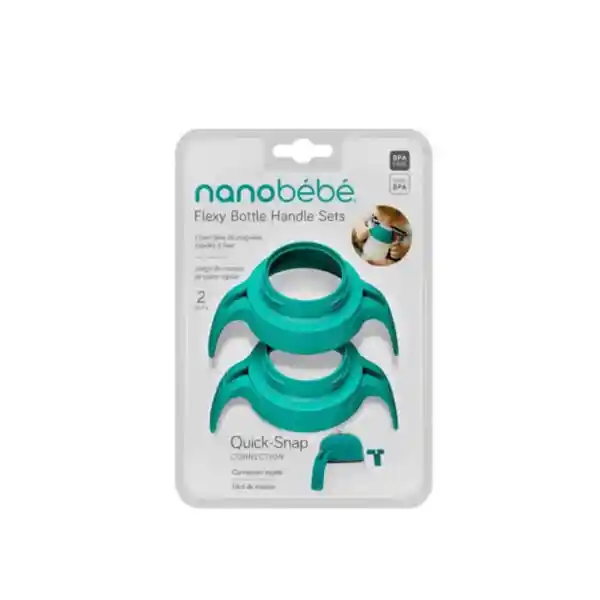 Nanobebe Asa Para Mamadera Turquesa FUS1094212