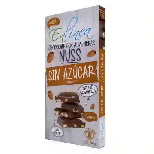 En Línea Barra de Chocolate Nuss sin Azúcar
