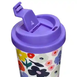Vaso Térmico Plástico Con Diseño Morado 400 mL
