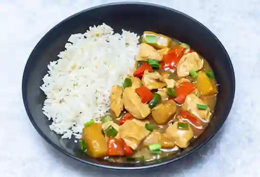 Pollo piña colación