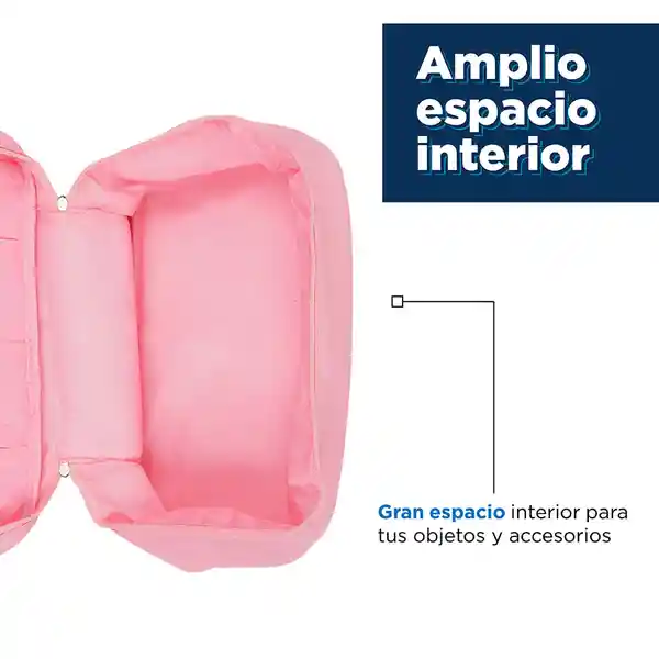 Neceser Rosado Para Viajes Miniso