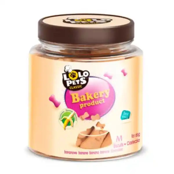 Lolo Pets Galleta  Perro Huesito de Plátano Tamaño Chico