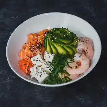 Kento Sushi Gohan de Camarón y Salmón