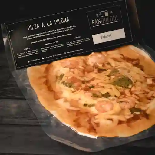 Pizza de Gamba Al Vacío