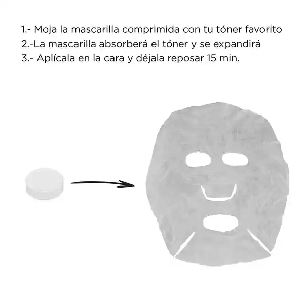 Mascarilla Comprimida Caramelo 90 Piezas Miniso