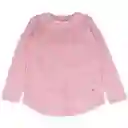 Polera Manga Larga Niña Rosado Talla 10 A Pillín