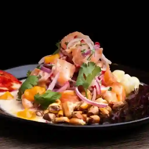 Ceviche Pescado y Camaron
