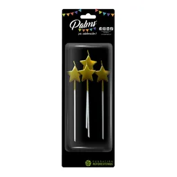 Velas Decorativas Estrellas Doradas