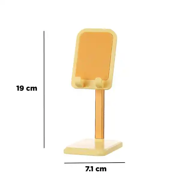 Miniso Soporte Para Celular Amarillo 7 x 19.2 cm