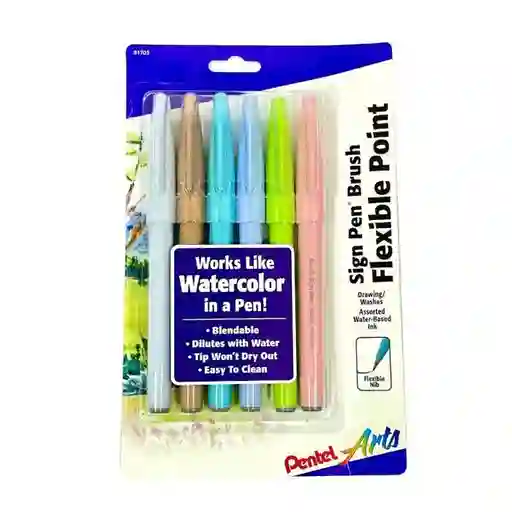 Pentel Signpen Microbrush Pastel