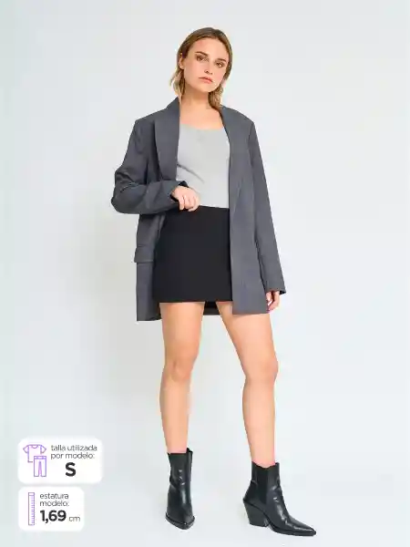 Index Falda Short Carola Color Negro M S25