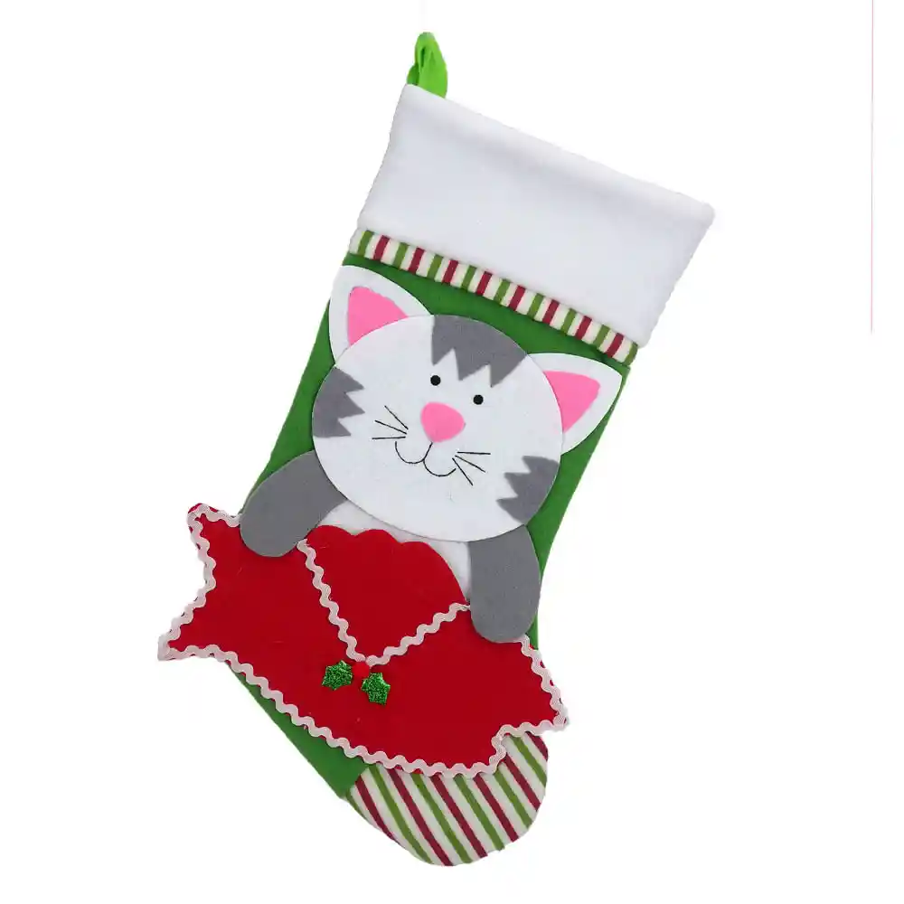 Bota Krea Mascotas Gato Navidad