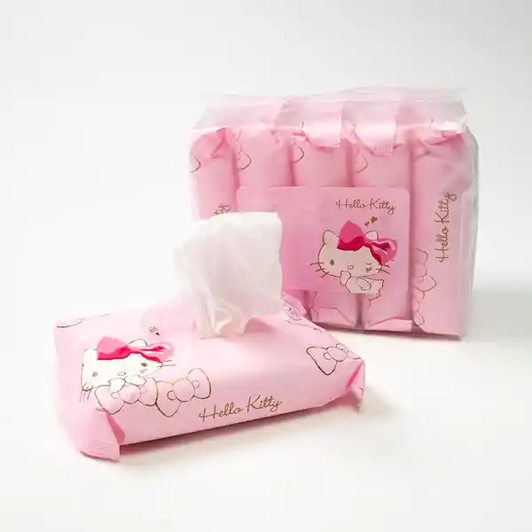 Toallas Humedas Hello Kitty 20 Hojas 5 Paquetes Sanrio Miniso