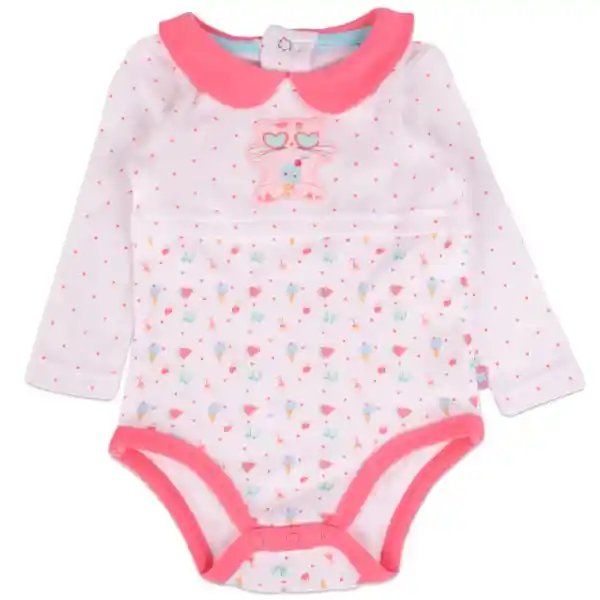 Set Body Bebé Niña Estampado Multicolor Talla 1 M Pillín