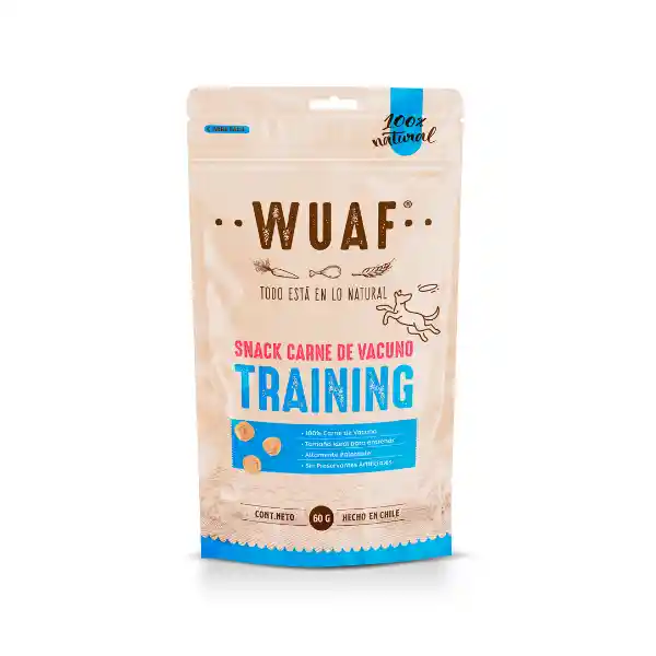 Wuaf Snack Perro Adiestramiento Carne de Vacuno