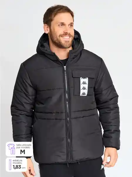 Kappa Chaqueta Parka Hombre Negro M KPMPKI2584NE