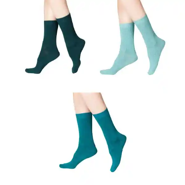 Pack Calcetines Corto Bambú Petróleo Caffarena