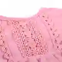 Polera Manga Larga Bebé Niña Color Rosado T. 4 A Pillin